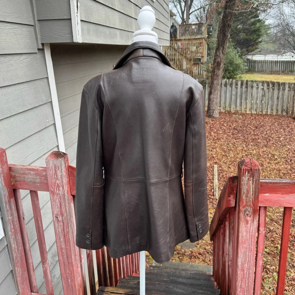 Adler Elegant Dark Brown Leather Jacket‎ for Women Buttery Soft Leather